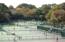The Tennis Center at the Hilton Head Beach & Tennis Resort in Folly Field Beach.
