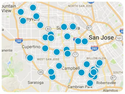 Silicon Valley Real Estate Map Search