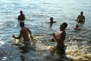 Water football at Lake Petenwell