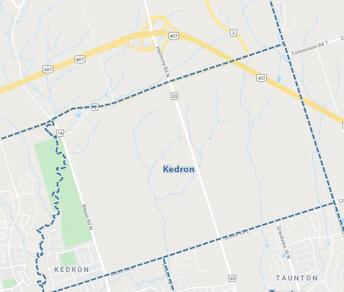 Kedron, Oshawa Map
