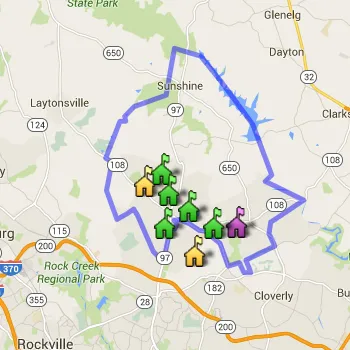 Sherwood Cluster Boundary Map