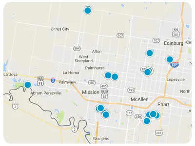 Interactive Map Search