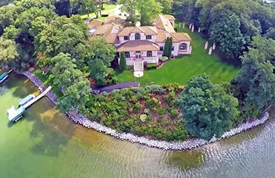 oconomowoc lake aerial view