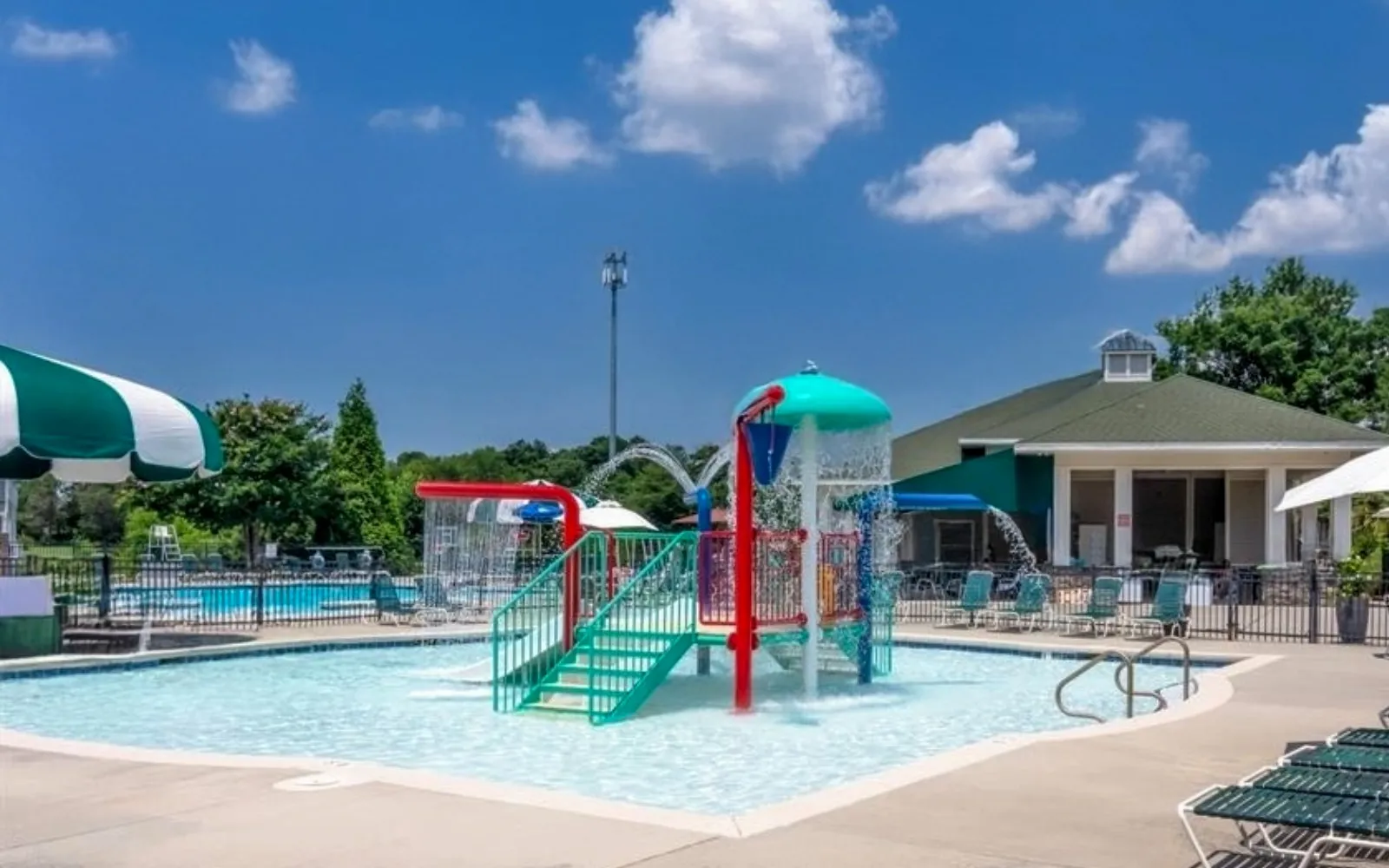 Splash park at Skybrook Huntersville North Carolina