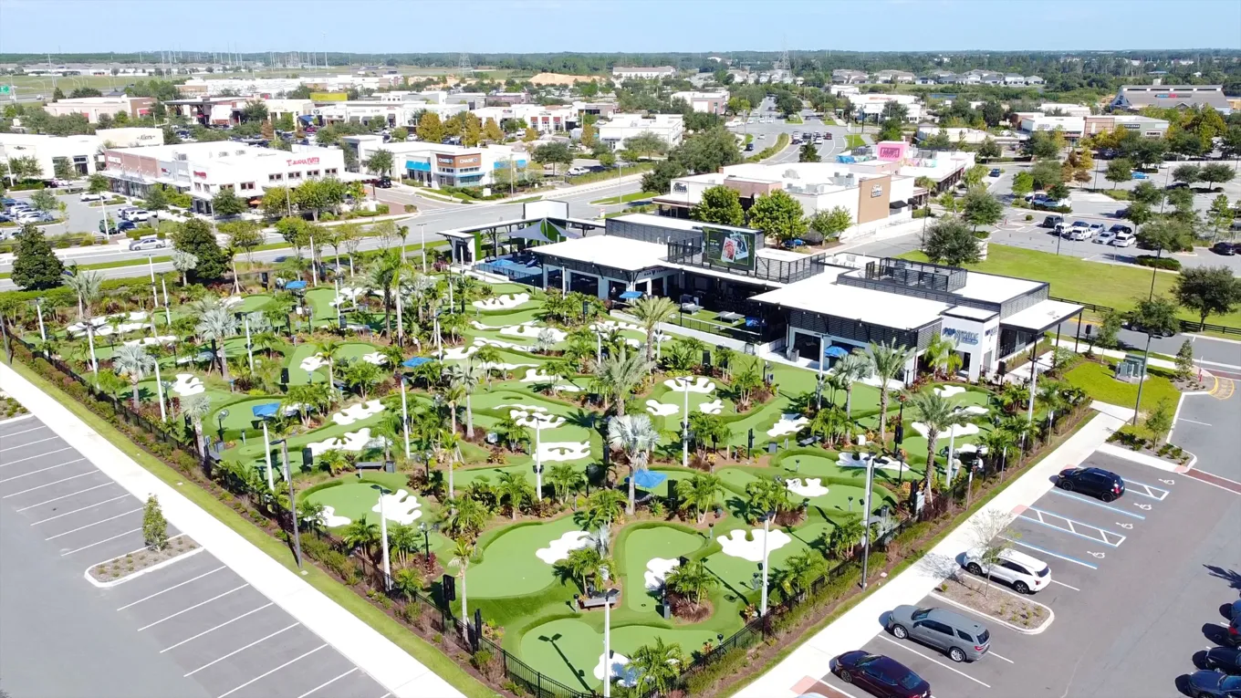 PopStroke entertainment destination in the Hamlin area near Hamlin Meadows Winter Garden