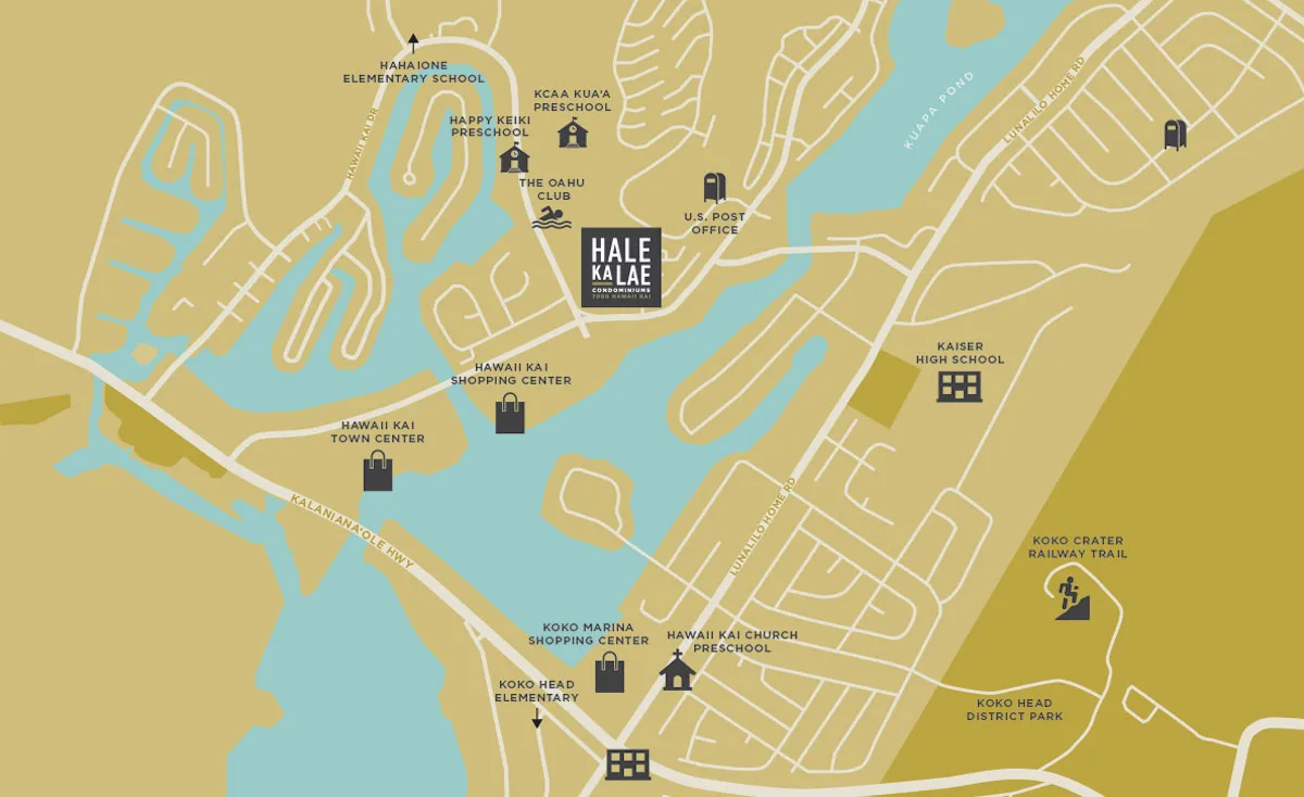Hale Ka Lae neighborhood map, Hawaii Kai