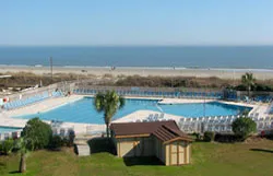 Swimming Pool at the Hilton Head Beach & Tennis Resort in Folly Field Beach.