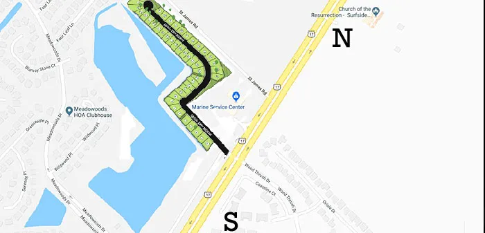 Map of Heron Lake New Homes