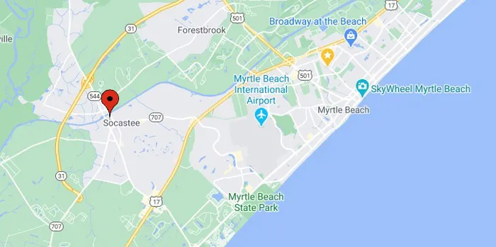 Future Location of Oyster Bluff in south Myrtle Beach
