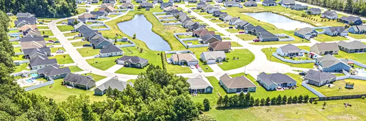 Aerial View of Greenfield Estates in Aynor SC