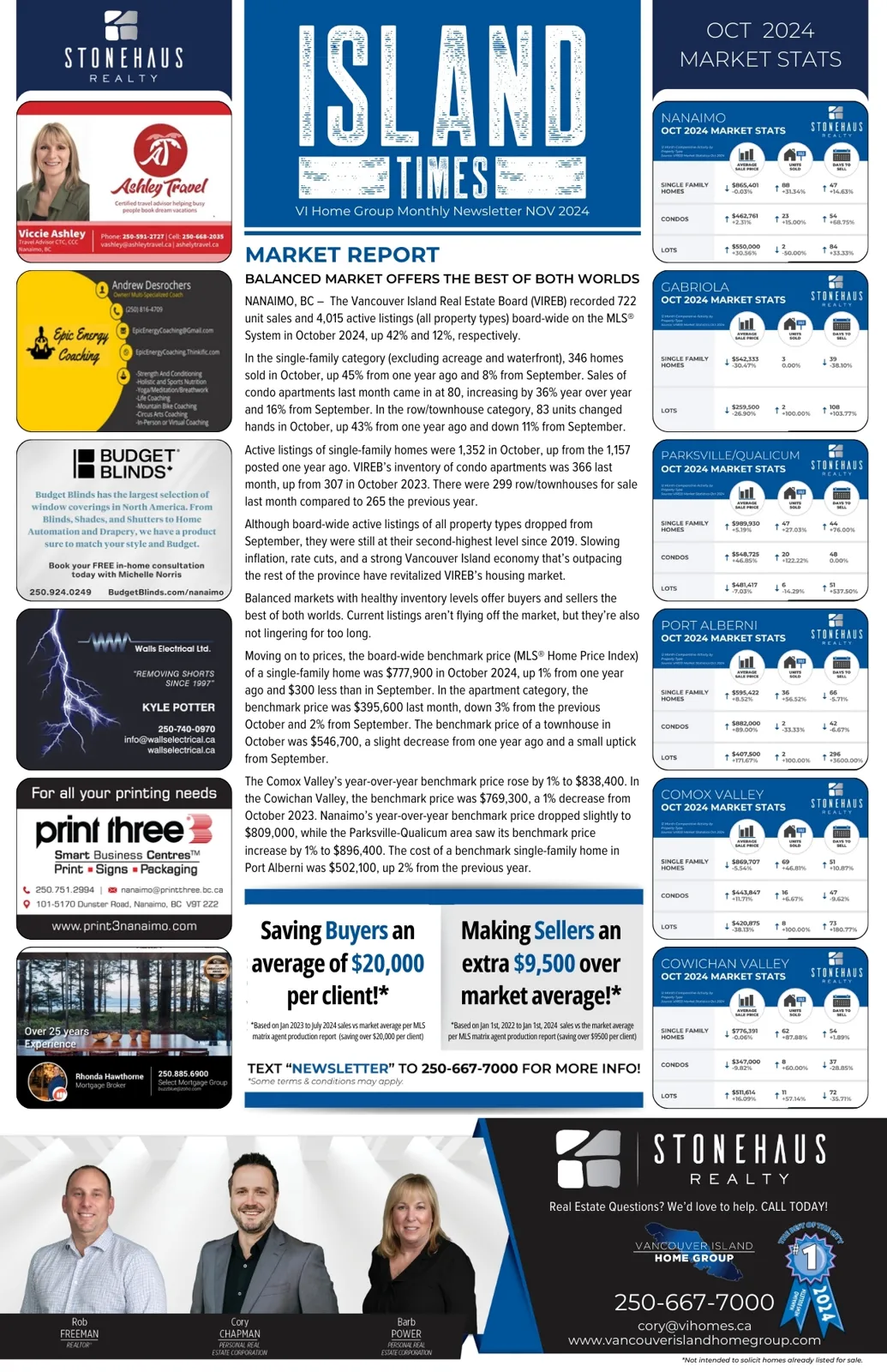 Island Times Newsletter Nov 2024 Page 1