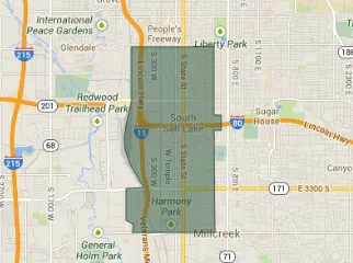 84115 zip code map