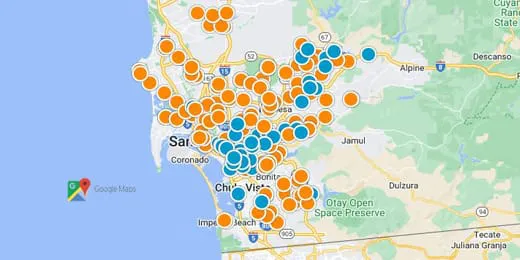San Diego Real Estate Map Search