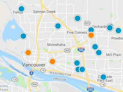 Interactive Map Search