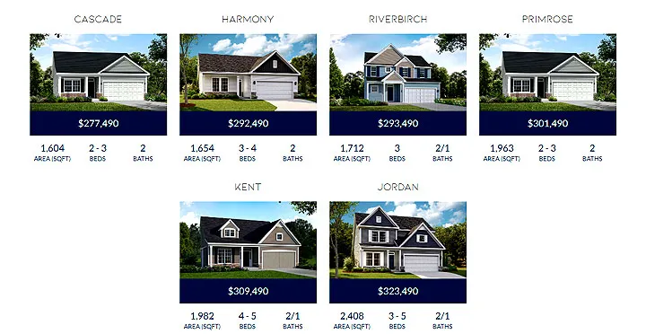 Spring Oaks Floorplans