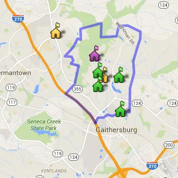 Watkins Mill Cluster Boundary Map