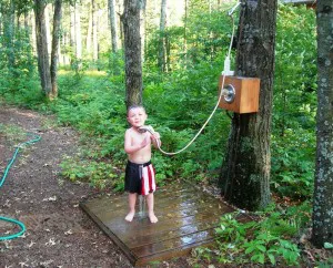 Outdoor showing at Lake Petenwell