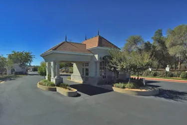 The entrance at Stanford Hills, a gated community in Redding CA