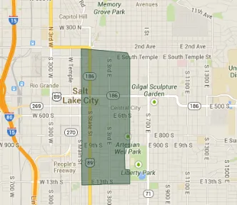84111 zip code map