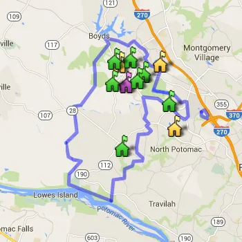 Northwest Cluster Boundary Map
