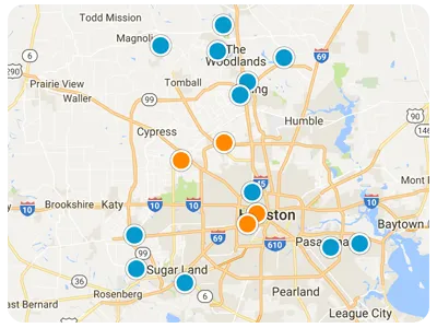 Interactive Map Search