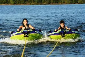 Tubing on Lake Petenwell