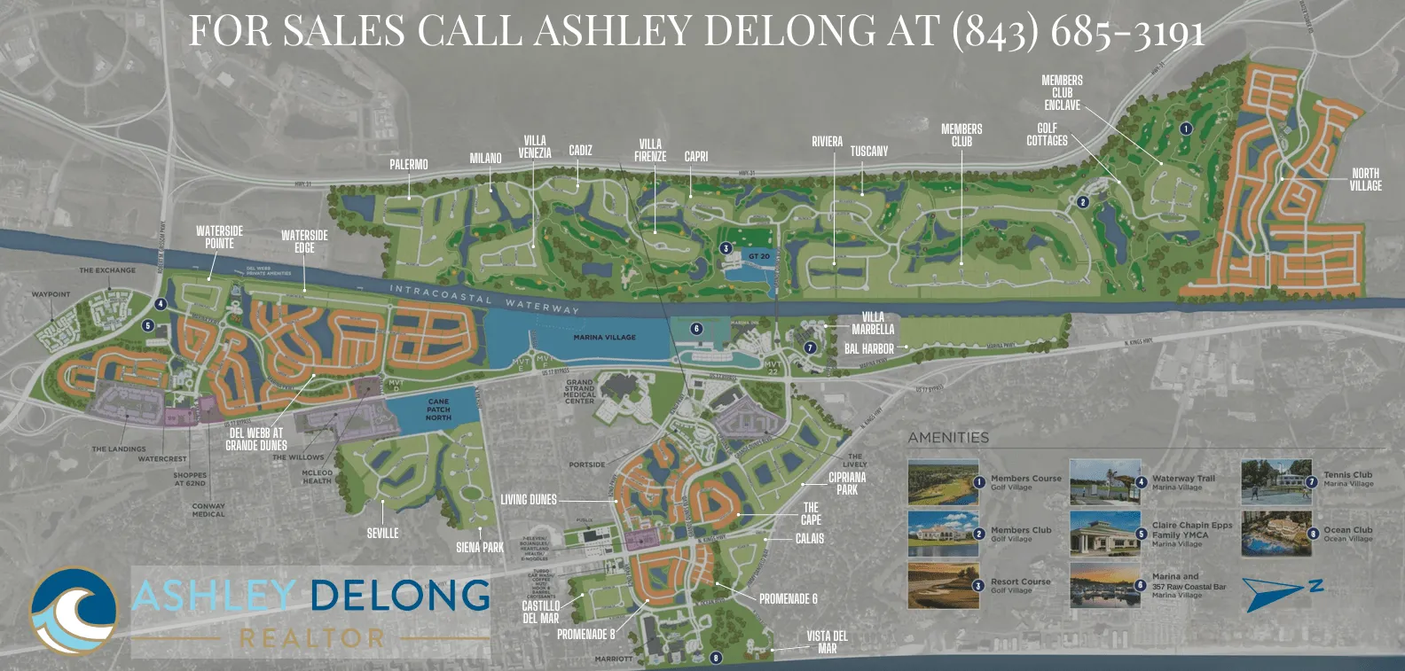 Grande Dunes Map | Ashley DeLong, Realtor