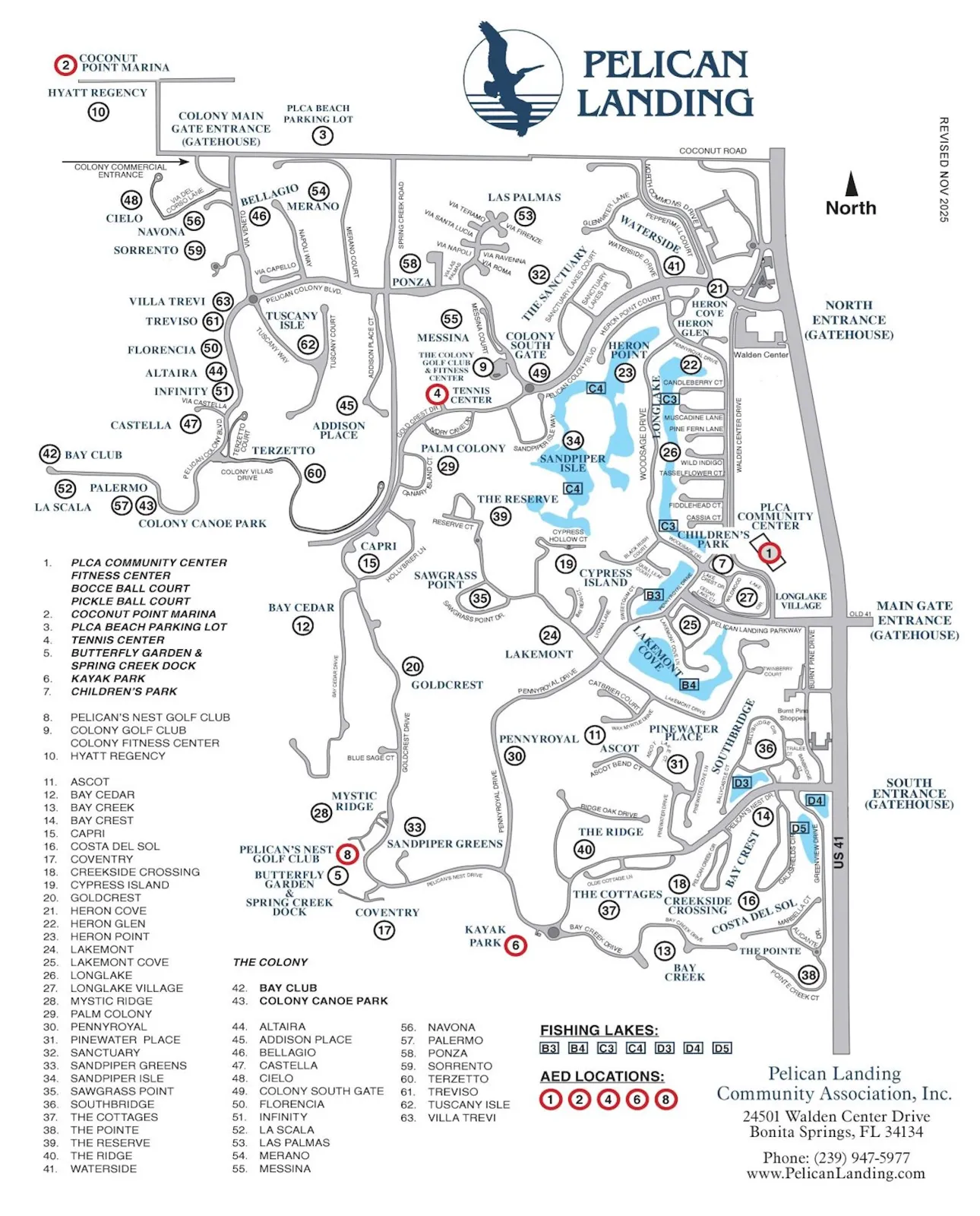 Pelican Landing Map