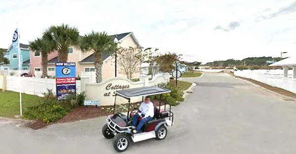 Golf Carts in Cottages at 7th
