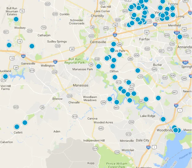 Interactive Map Search