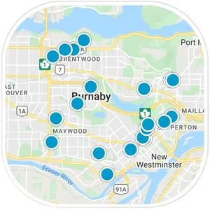 Burnaby Homes for Sale by Map Search