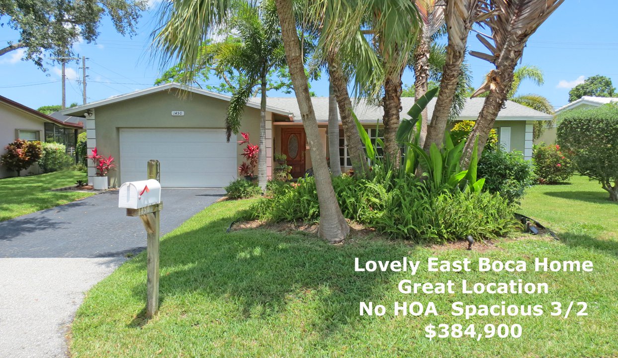 Lovely East Boca Home - No HOA