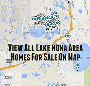 Map of Lake Nona Homes For Sale
