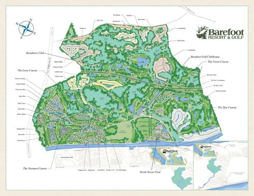 Barefoot Resort Map | North Myrtle Beach