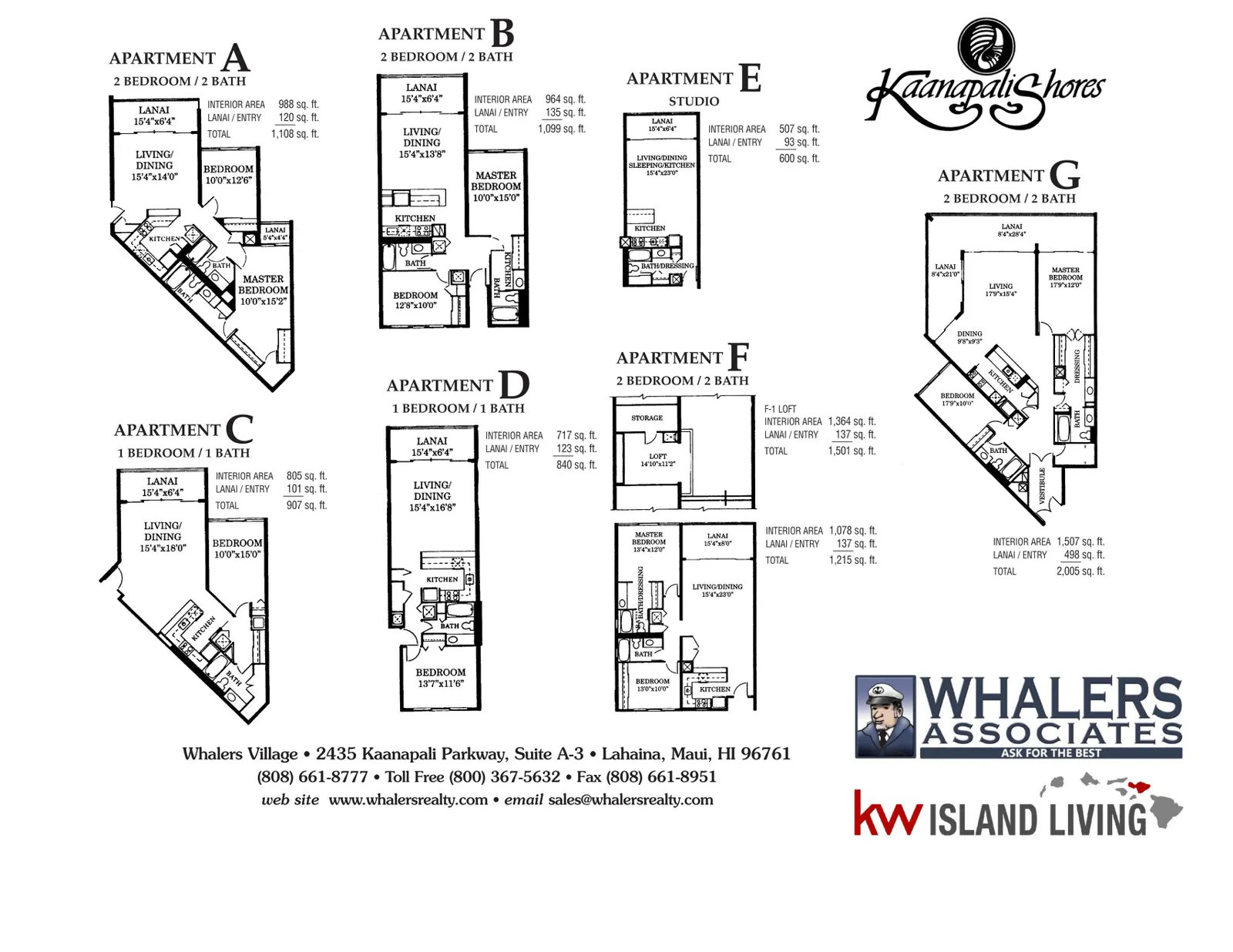 Kaanapali Shores Floor Plan