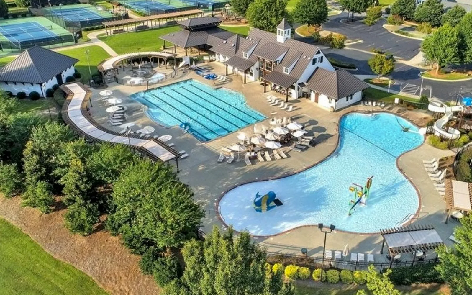 Swimming pool complex in Springfield Fort Mill South Carolina