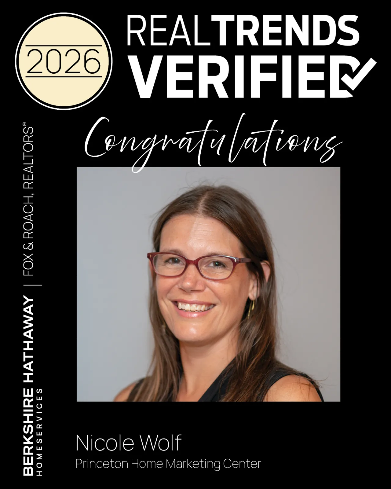Nicole Wolf &mdash; 2026 RealTrends Verified recognition