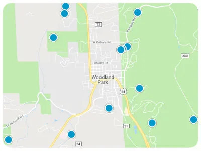Woodland Park Real Estate Map Search