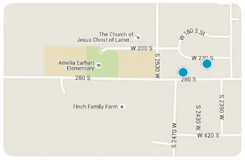 Amelia earhart Elem Homes Map