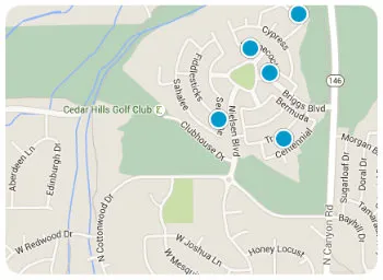 Cedar Hills map