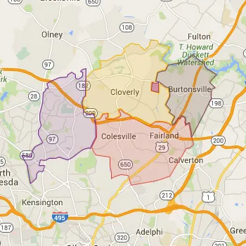 Zip Code Map for East County
