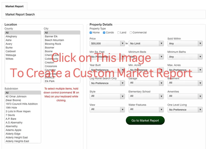 Create Custom Market Report