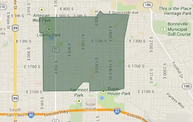 84105 zip code map