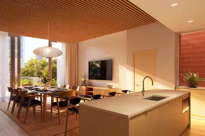 Muse Honolulu amenity space rendering