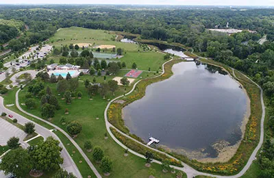 elm grove aerial view