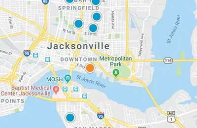 northeast florida home search map
