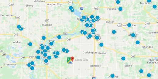 Central Wisconsin Real Estate Map Search