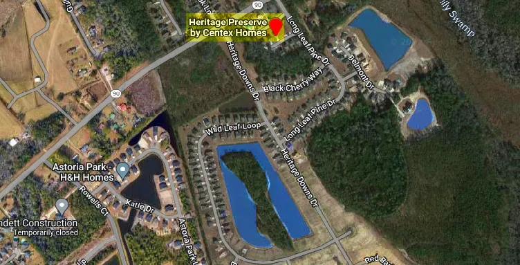 Map of Heritage Preserve, Conway