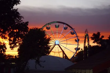 Shasta County Fair in Anderson at Sunset