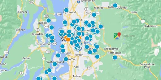 Snohomish and King County Real Estate Map Search